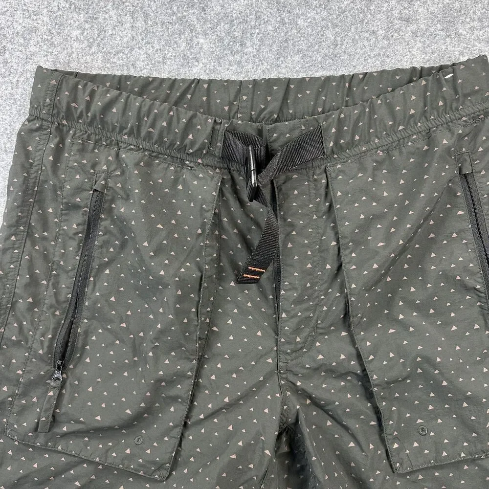 Howler Bros Swim Trunks Mens 35 Green Geometric Triangle Print Quick Dry